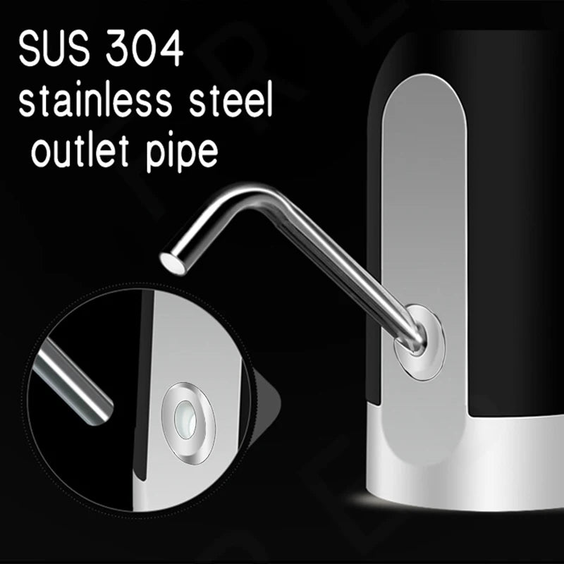 Wireless Electric Barreled Water Pump 800mah Battery USB Rechargeable