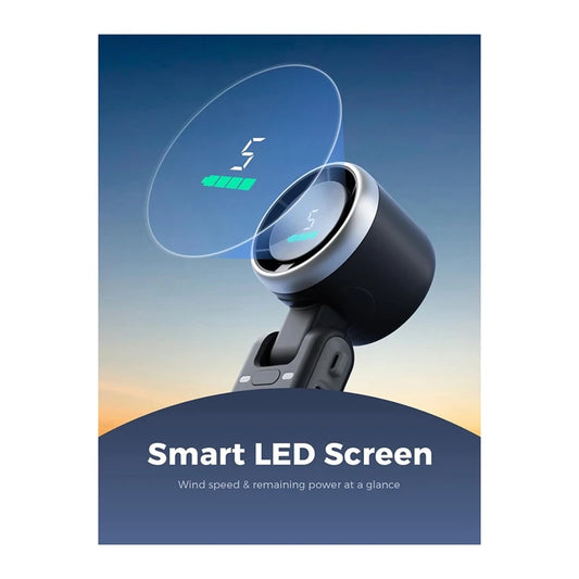 Portable Handheld Turbo Fan, 5 Gear Wind, Battery Operated, Up To 12