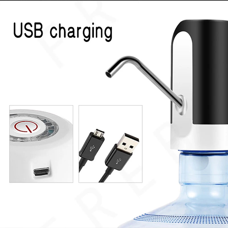 Wireless Electric Barreled Water Pump 800mah Battery USB Rechargeable