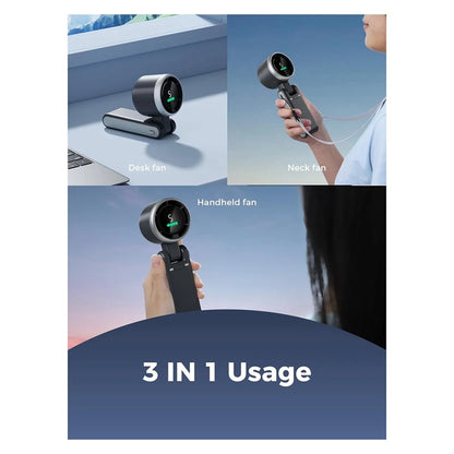 Portable Handheld Turbo Fan, 5 Gear Wind, Battery Operated, Up To 12