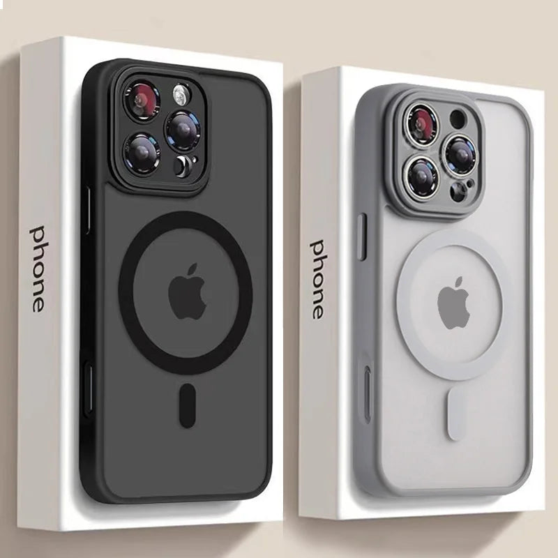 Luxury Matte Armor For Magsafe Magnetic Wireless Charging Case For