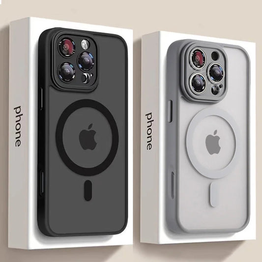 Luxury Matte Armor For Magsafe Magnetic Wireless Charging Case For