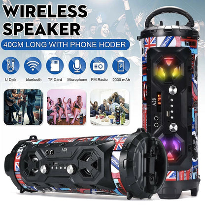 Boombox portatile wireless con bassi superiori e altoparlanti radio Bluetooth 