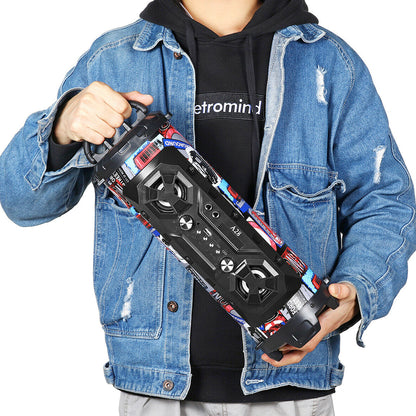 Boombox portatile wireless con bassi superiori e altoparlanti radio Bluetooth 